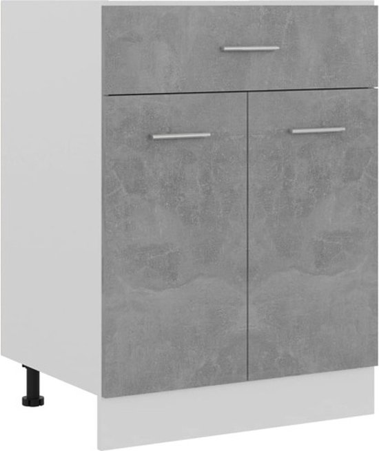 Onderkast met lade 60x46x81,5 cm (betongrijs)
