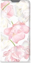 Stand Case Hoesje Cadeau voor Mama Xiaomi 12 Pro Smart Cover Mooie Bloemen
