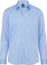OLYMP Level 5 body fit overhemd - blauw - Strijkvriendelijk - Boordmaat: 41