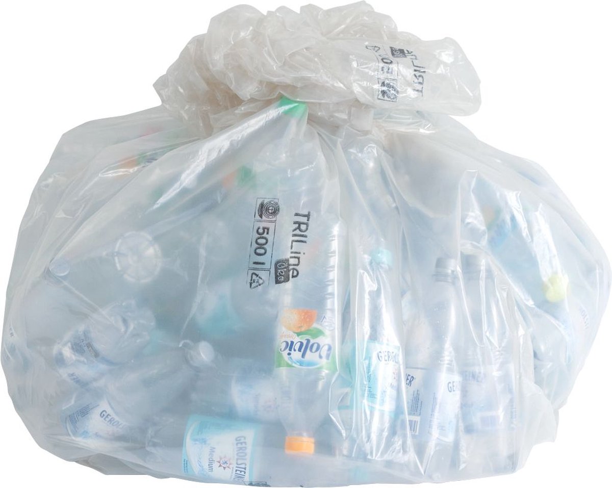 TRILine® afvalzakken, in gerecycleerd polyetheen, groot volume, van 240 tot 2500 liter