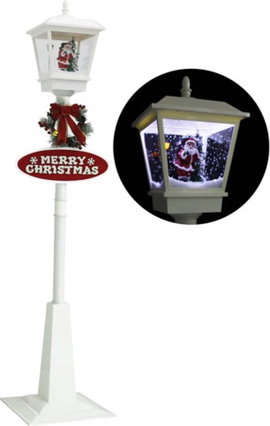 Lampadaire avec Père Noël LED 180 cm | bol