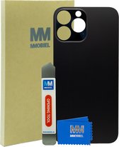 MMOBIEL Achterkant voor iPhone 13 Pro Max - Back Cover Glas - Grafiet Zwart