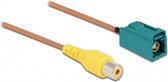Fakra Z (v) - Tulp RCA (v) auto video adapter kabel - RG179 - 75 Ohm - 0,30 meter