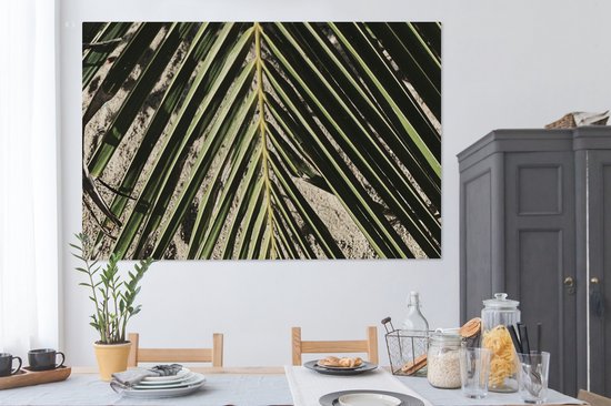 Tableau Toile Palmier - Tropical - Été - 180x120 cm - Décoration murale XXL