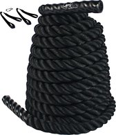 JPS Sports® Battle Rope - Met Twee Ankerbanden - Fitness Touw - Crossfit - Sport touw - 9m x 38 mm