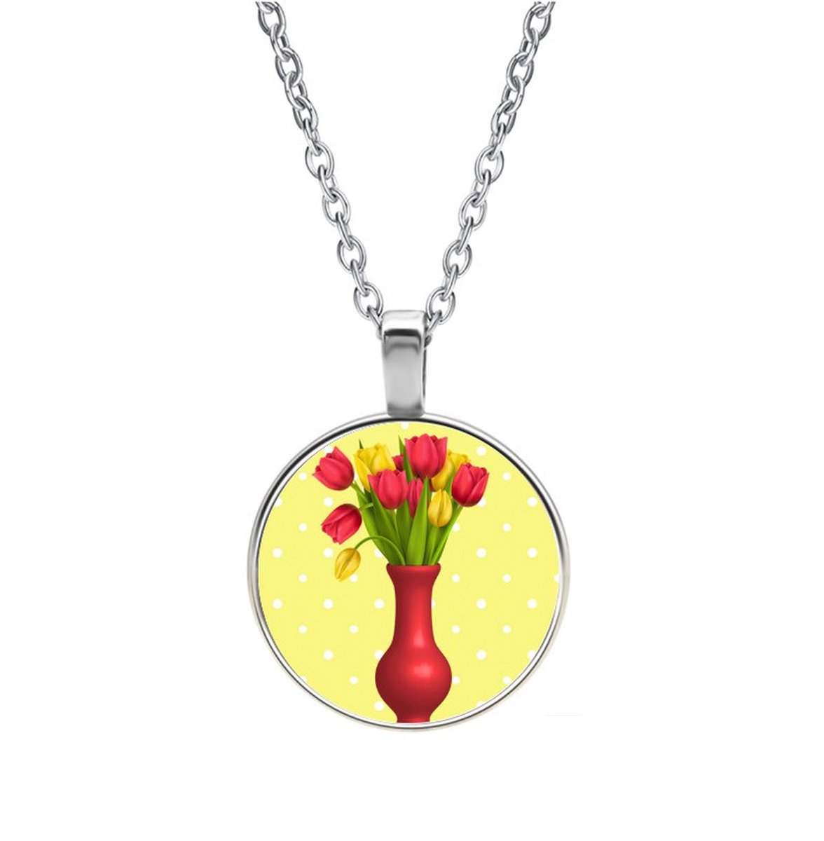 Ketting Glas - Tulpen
