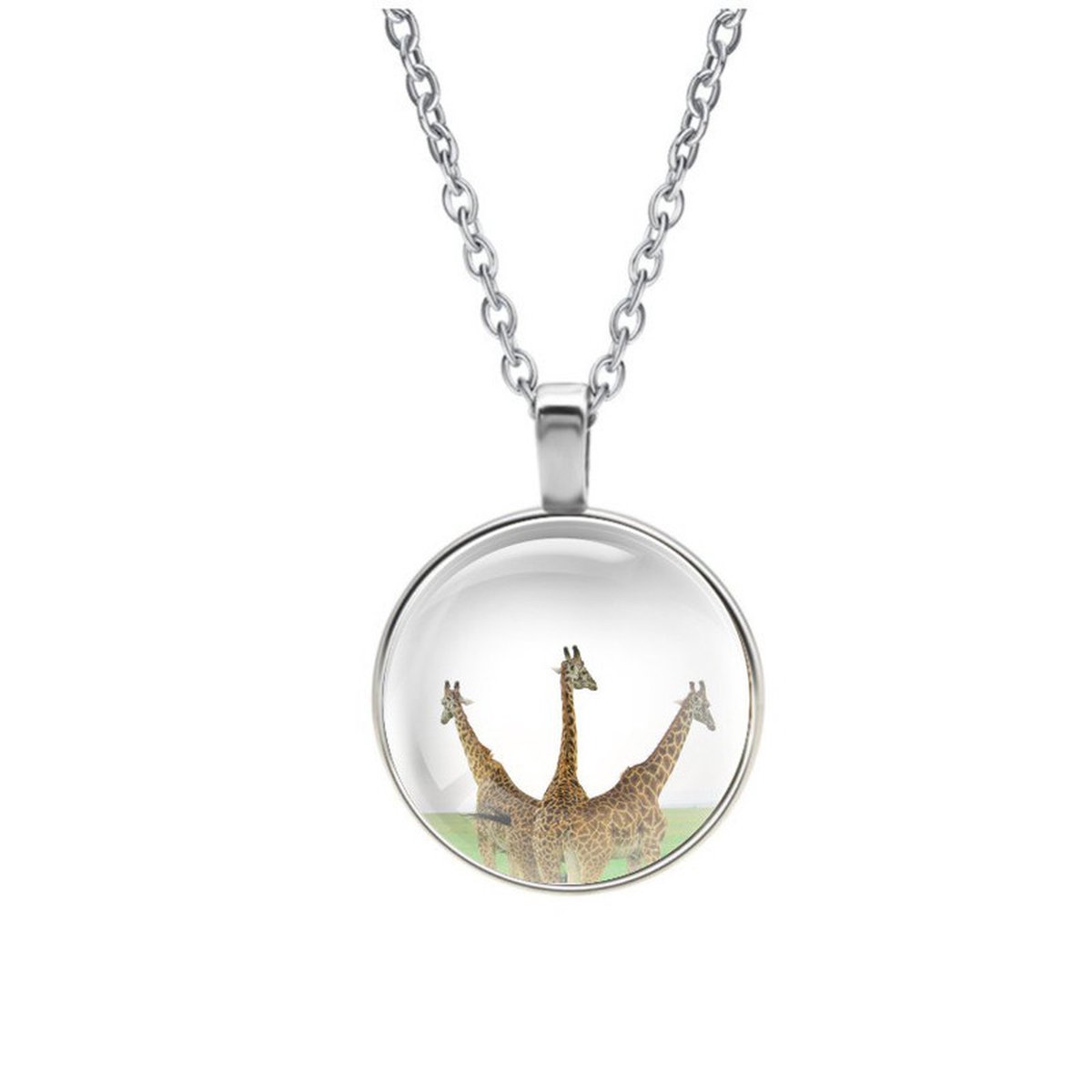 Ketting Glas - Giraffes