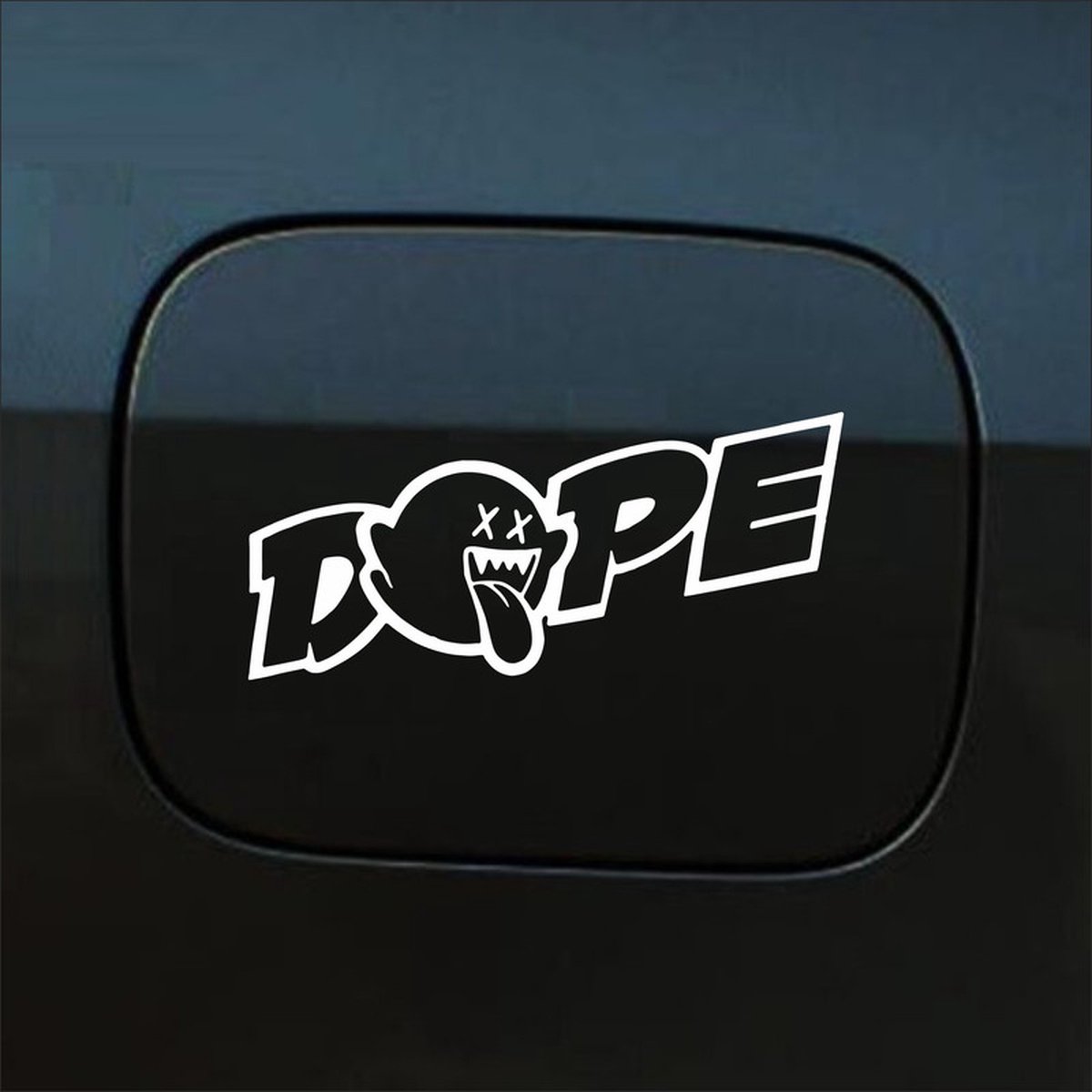 Bumpersticker - Dope - 7 X 20 - Wit