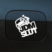 Bumpersticker - JDM Slut - 14 X 13 - Wit