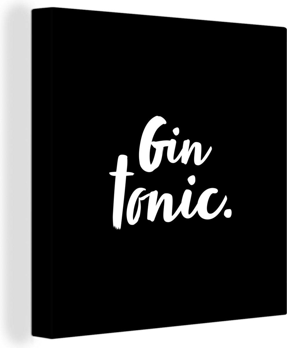 Plaque Murale Métal Vintage Gin Tonic 20x30cm - Décoration Rétro Bar, Café, Cuisine - Qualité Supérieure Avec Trous De Fixation