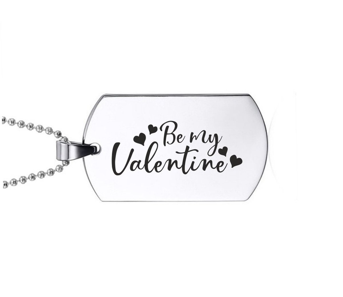 Ketting RVS - Be My Valentine