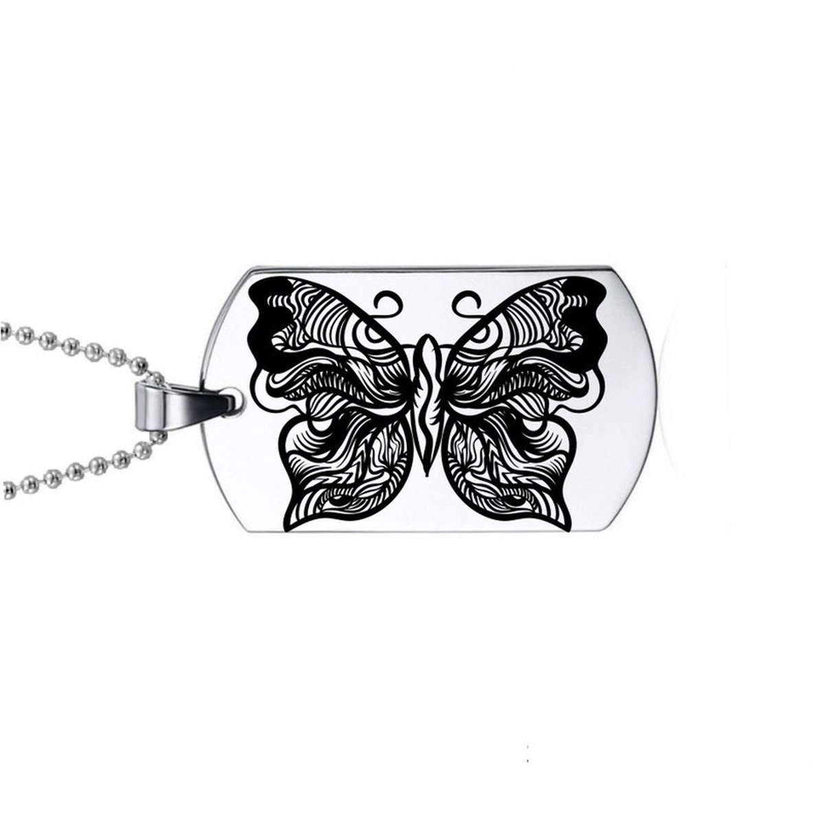 Ketting RVS - Vlinder