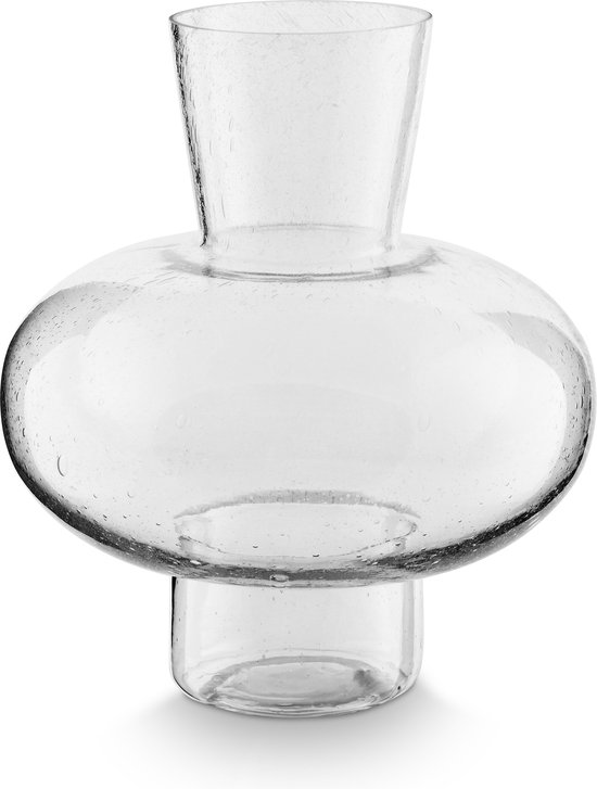 item opblijven ingesteld vtwonen Glazen Vaas - Transparant - Glas - 23x27 cm | bol.com