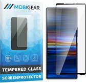 Mobigear Screenprotector geschikt voor Sony Xperia 10 IV Glazen | Mobigear Premium Screenprotector - Case Friendly - Zwart