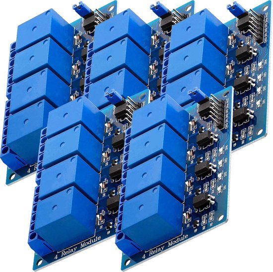 5x Module Relay 5V KY-019 AZDelivery - 1 Canal, High Level Trigger - Pour Arduino Raspberry Pi