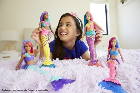Barbie Tienerpop Dreamtopia: Zeemeermin 30 Cm Blauw/roze — afbeelding 4