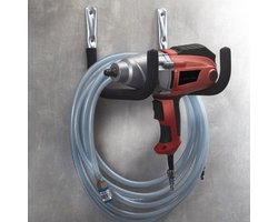 Mottez ophangbeugels ø20mm 25 cm diep met anti-slip - Zilver & zwart - Anti-slip | Wandmontage