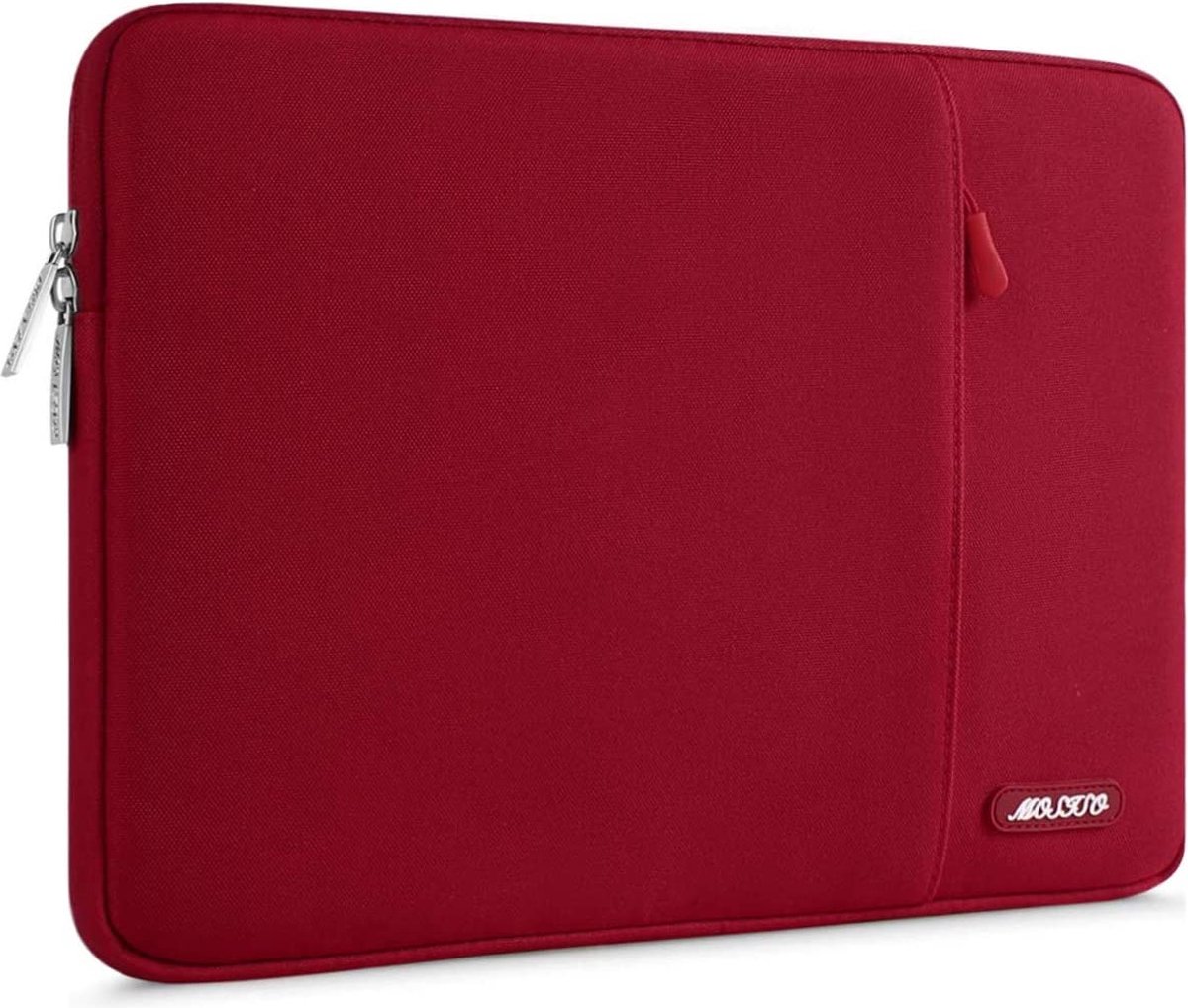 Selwo™ beschermhoes/etui voor laptop of notebook, van polyester, waterafstotend, verticaal georiënteerde stijl, rood 13-13,3 inch (33 -33,8 cm)