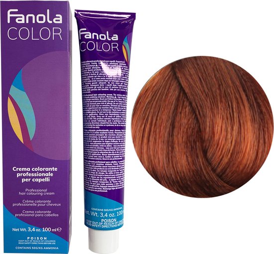 Fanola Haarverf Professional Colouring Cream 7.43 Blonde Copper Golden |  bol.com