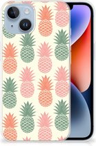 Siliconen Hoesje Geschikt voor 14 GSM Hoesje Ananas