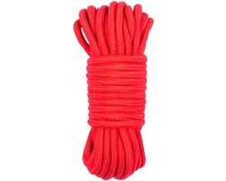 BDSM Bondage Touw - 10 meter - Rood - Geschikt Voor Full Body Bondage - Partner Sub Vastbinden