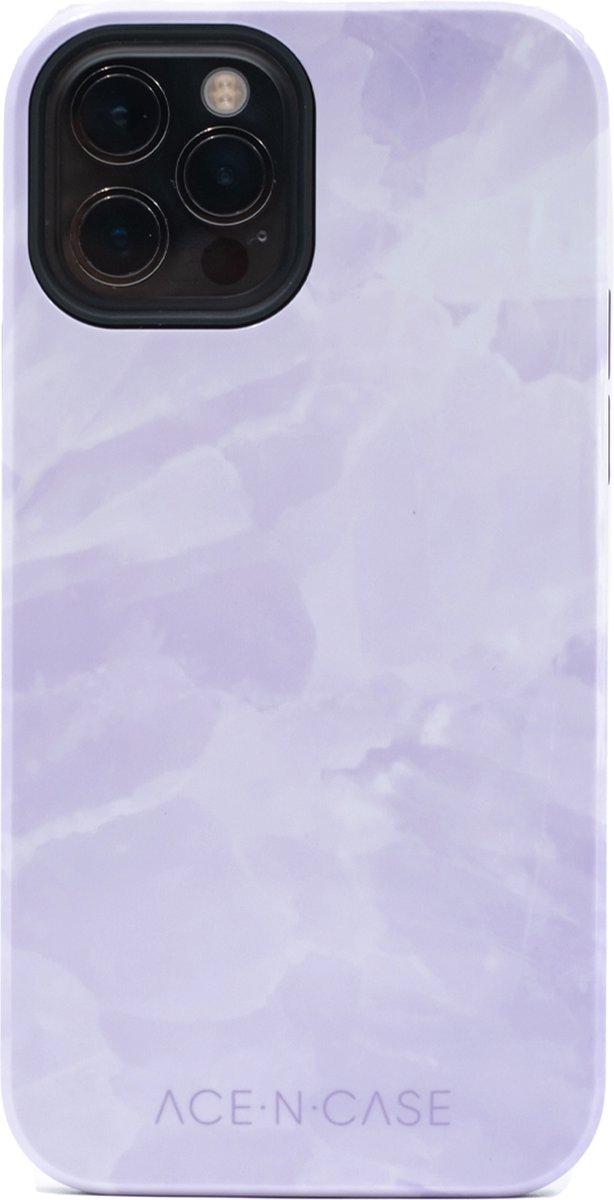 Ace and Case - Iphone 12 / Iphone 12 PRO Telefoonhoesje - Shock Proof hoes case cover- Lavender Love