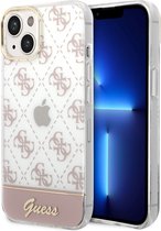 Guess Roze TPU Telefoonhoesje voor Apple iPhone 14 Plus - Bescherm je Telefoon met Back Cover & TPU Materiaal