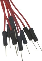 Jumper Wire Set, 10Pcs / Kit, 20 Cm Long, Red Color