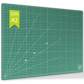 ACROPAQ Snijmat - A2, 60 x 45 cm, Dubbelzijdig bedrukt, Zelf-herstellend - Groen