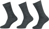 Lot de 6 chaussettes pour hommes en laine mérinos 120101000 Apollo - gris chiné - 39-42