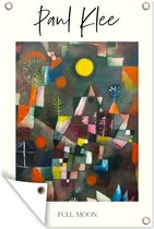 Muurdecoratie Paul Klee - Kunst - Full moon - 120x180 cm - Tuinposter - Tuindoek - Buitenposter