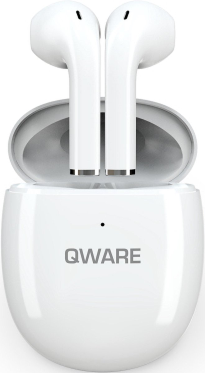 Qware Sound - Draadloze Oordopjes – Oordopjes Draadloos - Wireless Earbuds - In-Ear - Bluetooth Oortjes - Wireless EarPods - Wit