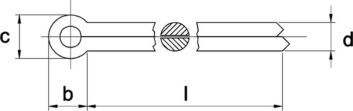 Splitpen 6,3x80mm Verzinkt staal - 250 stuks