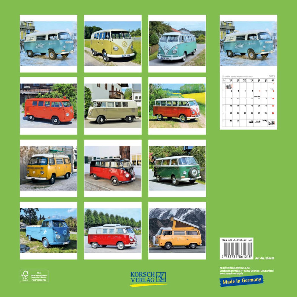 Volkswagen Bus Kalender 2023