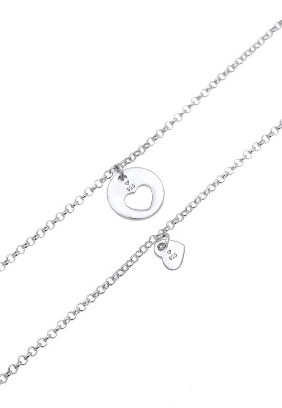 Elli Damesarmband met oneindigheidssymbool, vriendschap liefde, elastisch, in 925 sterling zilver, 170, Rubber, Zonder