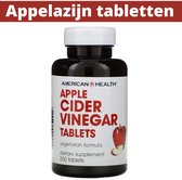 Appelazijn Tabletten - 200 stuks - Apple Cider Vinegar Tabs - Bragg Apple Cider Azijn Alternatief -  Appelazijn Capsules Alternatief