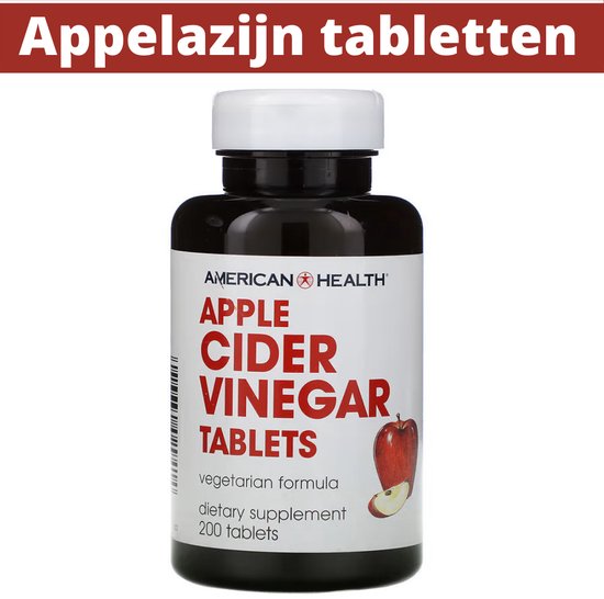 Appelazijn Tabletten - 200 stuks - Apple Cider Vinegar Tabs - Bragg Apple  Cider Azijn... | bol.com