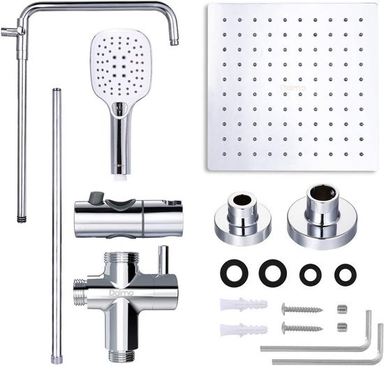 RegendoucheDoucheset Douchesysteem 2Functie RVS Douche Fitting Met