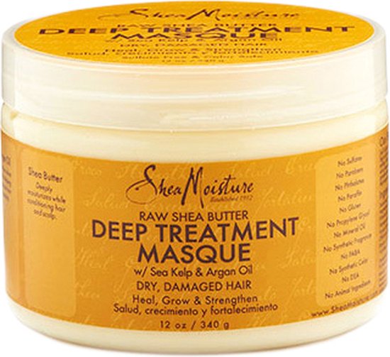 Shea Moisture Raw Shea - Butter Deep Treatment Haarmasker - 355 ml | bol.com