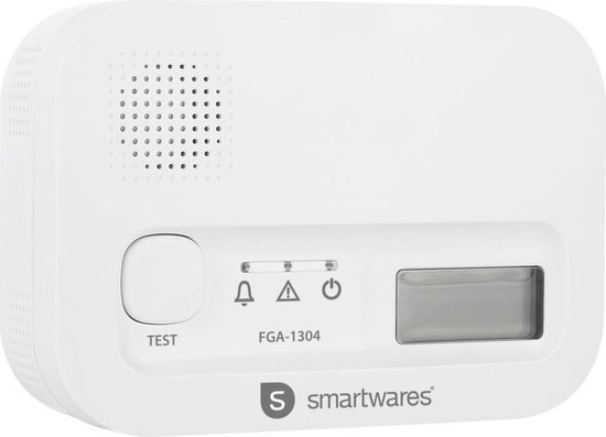 1. Smartwares FGA-13041 Koolmonoxidemelder 10 jaar wit