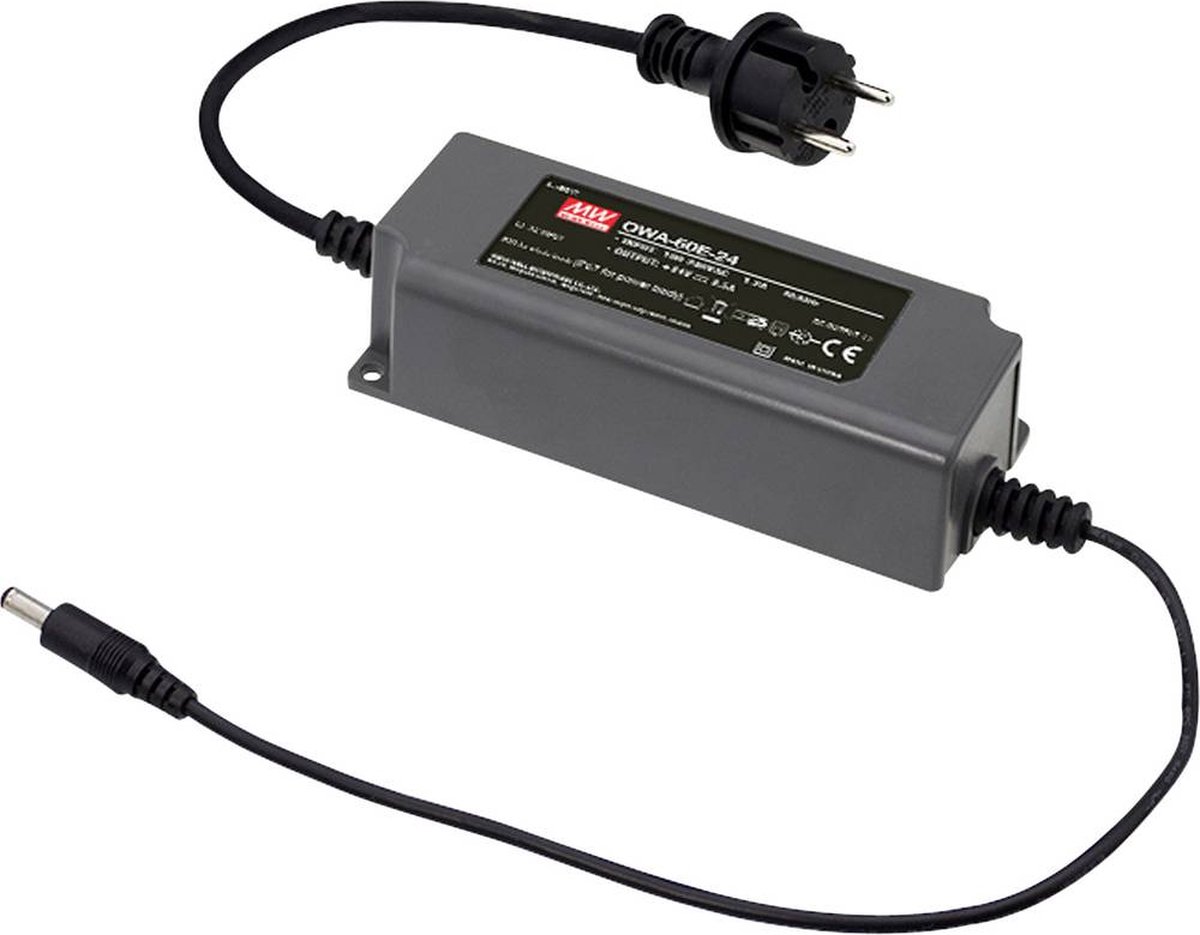 Mean Well OWA-60E-24 Tafelnetvoeding, vaste spanning 24 V/DC 2.5 A 60 W