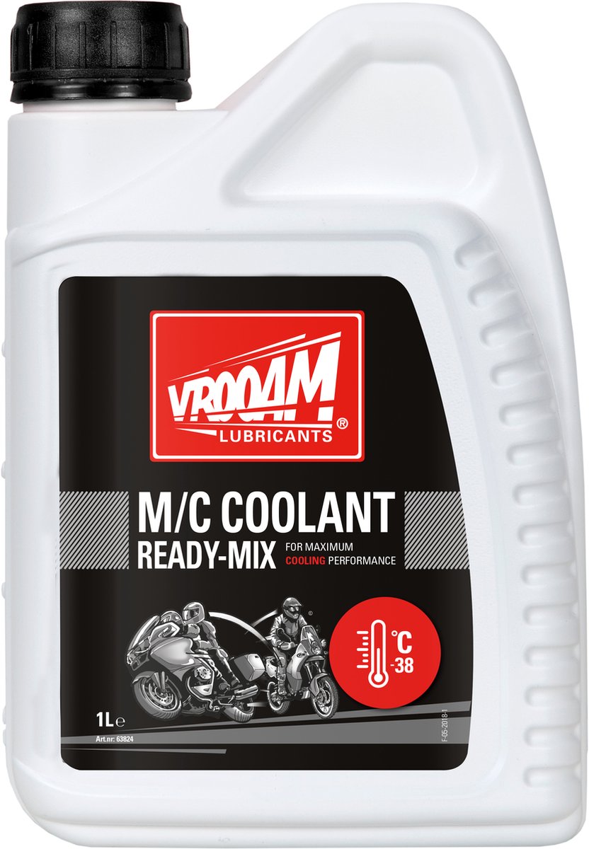 VROOAM M/C COOLANT READY-MIX 1 L