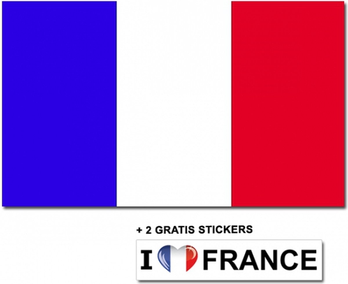 Franse vlag + 2 gratis stickers | bol