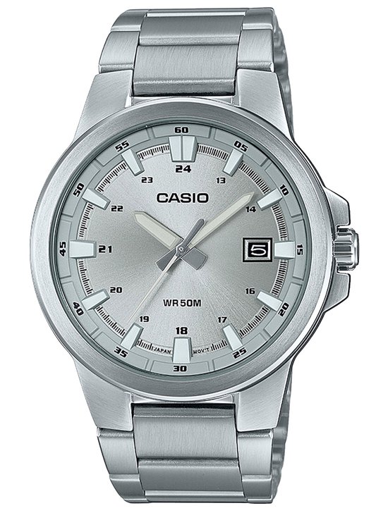 Casio Casio Collection MTP-E173D-7AVEF Horloge - Staal - Zilverkleurig - Ø 41 mm