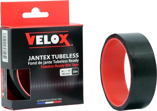 Velox Velgtape Vtt Tubeless Ready 30 Mm / 10 Meter Zwart