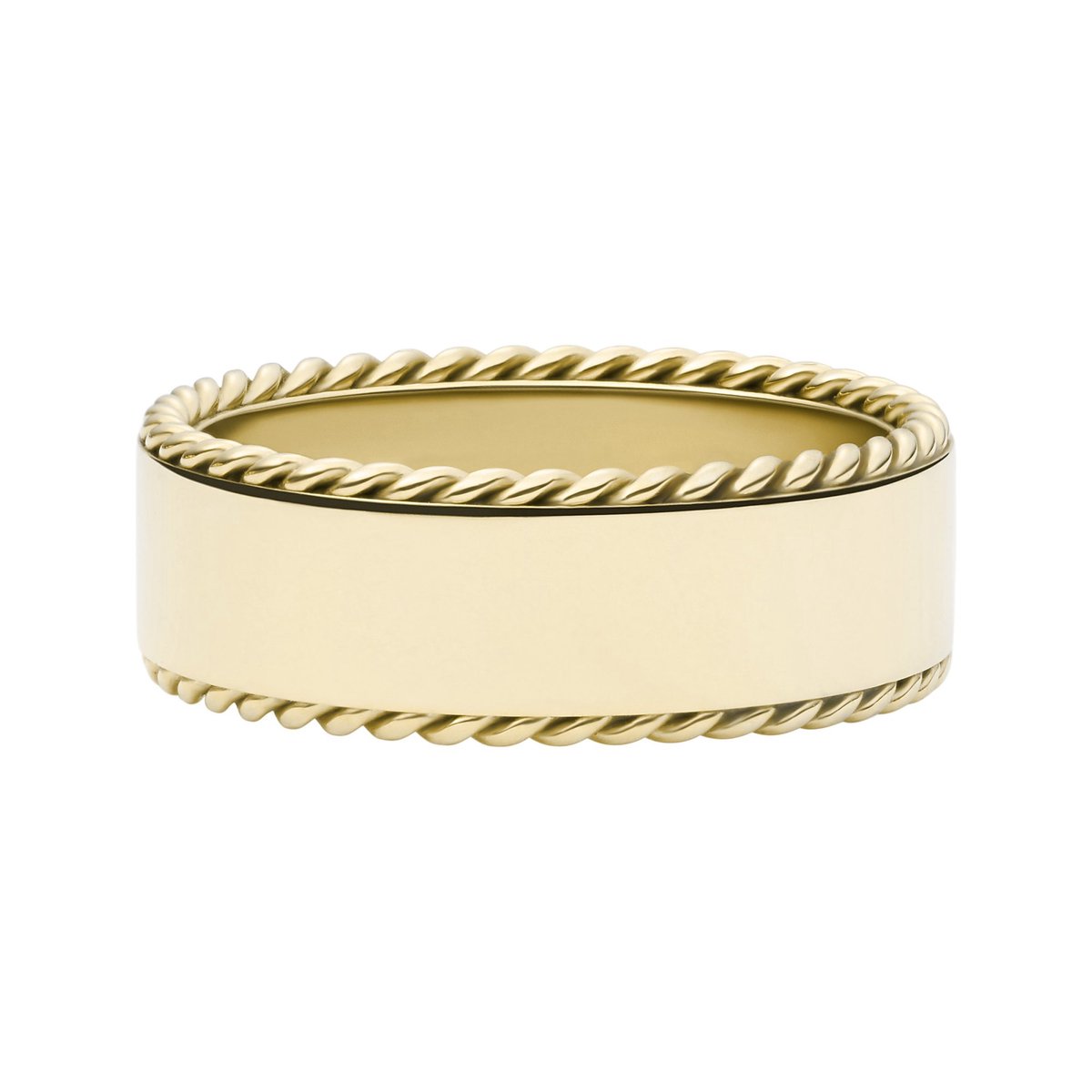 Fossil Damen-Damenring Edelstahl 50 Gold 32021910