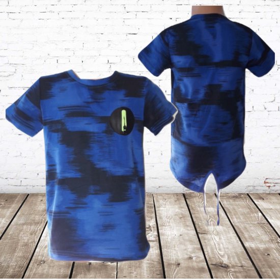 Jongens T-shirt S&C blauw M132 -s&C-110/116-t-shirts jongens