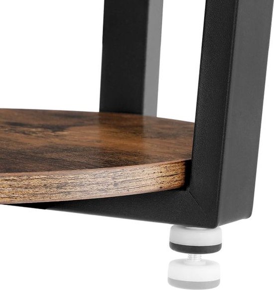 ronde salontafel moderne eenvoudige marmeren bank laptop bijzettafel voor koffie bank woonkamer slaapkamer zwart/diameter: 45 cm (17,7 inch) Feito na China Comfortable anniversary