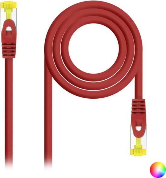 Câble de réseau RJ45 LSZH Cat.6A SFTP AWG26, jaune, 1.0m