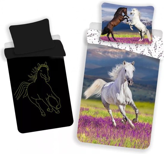 KD® - Bruine Paard Op Het Gras - Dekbedovertrek - Eenpersoons - 140 X 200 Cm Katoen KD® - Bruine Paard Op Het Gras - Dekbedovertrek - Eenpersoons - 140 X 200 Cm Katoen